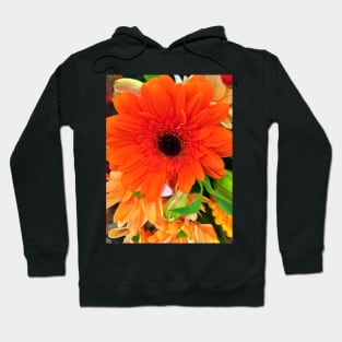 Orange Floral Display - Autumn Bouquet - Flowers Hoodie